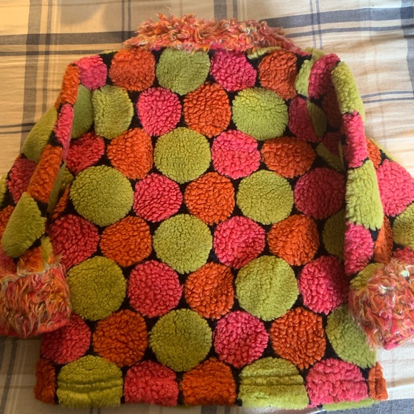 Hanna Anderson wool blend fuzzy pea coat - Picture 3 of 4